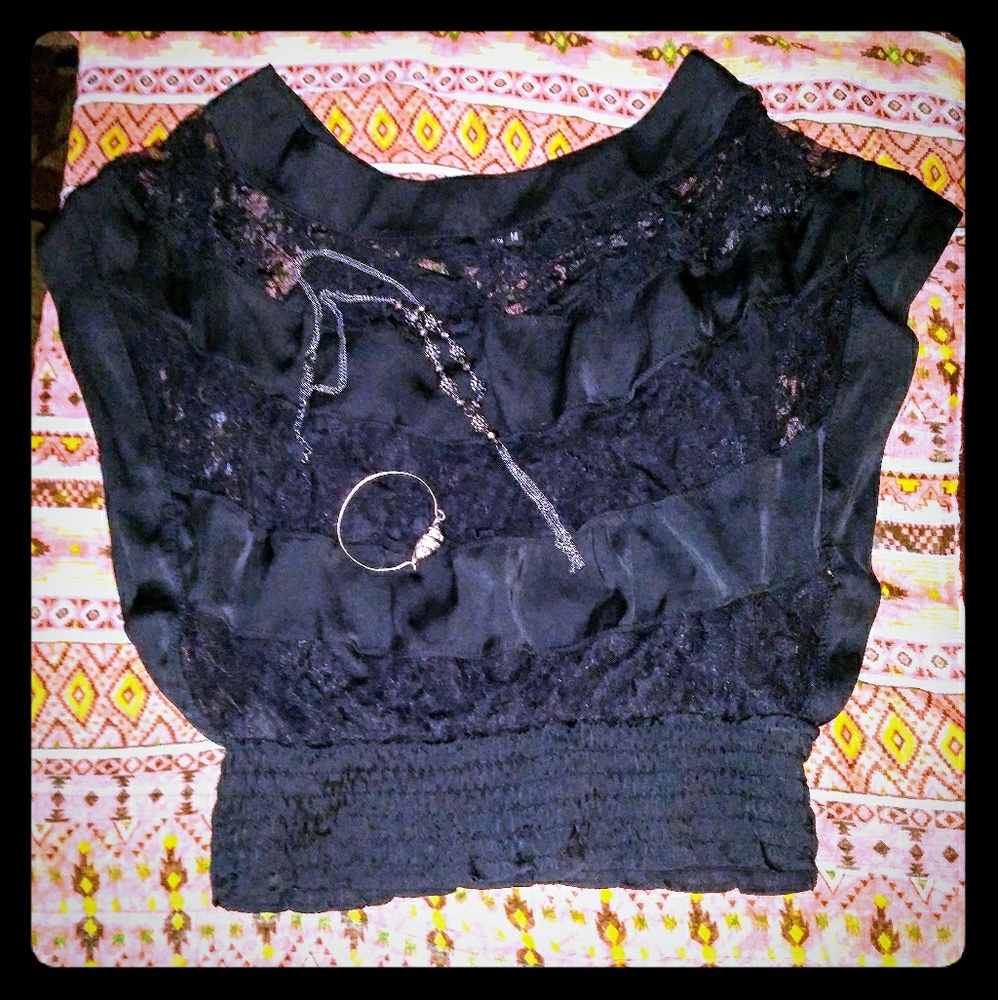 Gorgeous Silky Lace Top